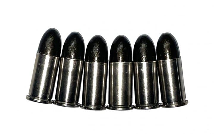 38 S&W (.38/200) Nickel Cased - Snap Caps Dummy Rounds